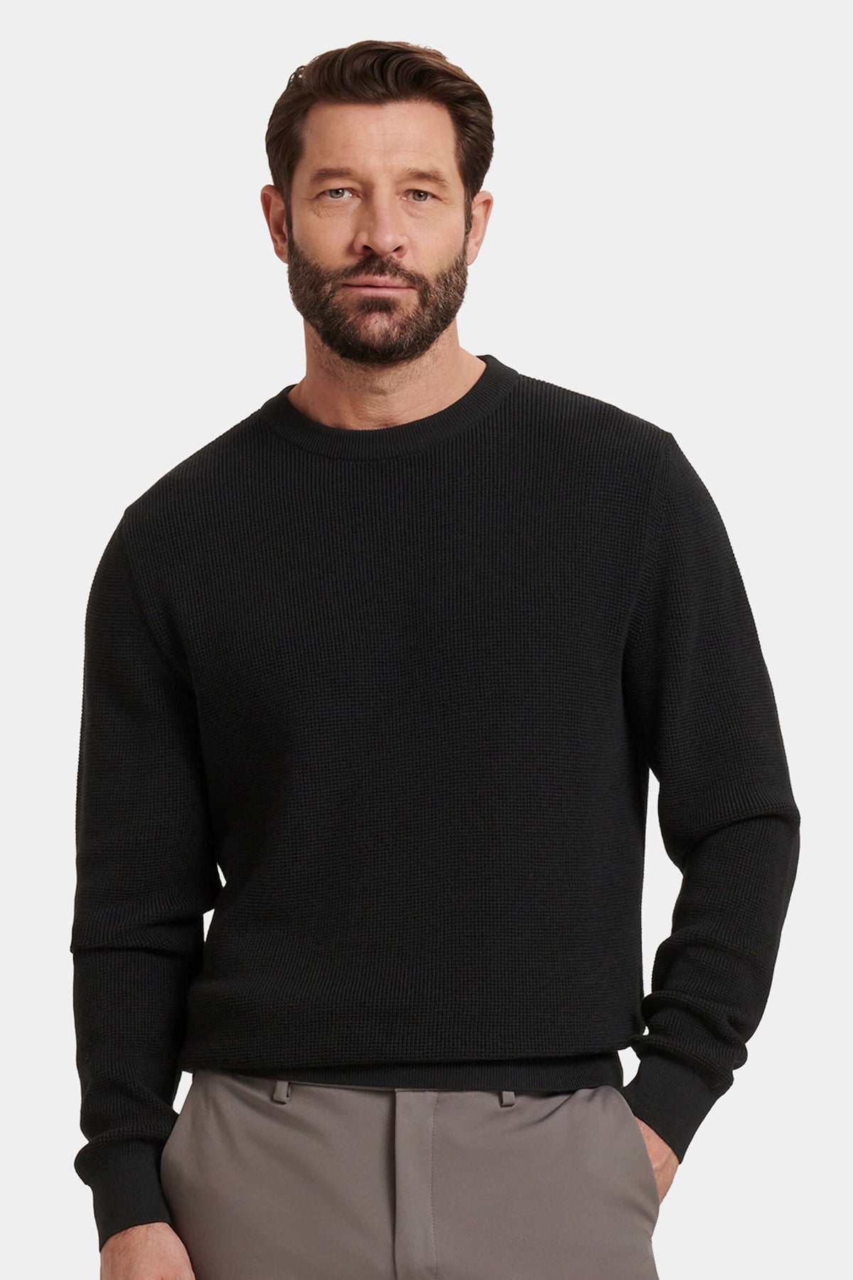 Leone Men's Cotton Modal Crew Neck Jumper – view 1