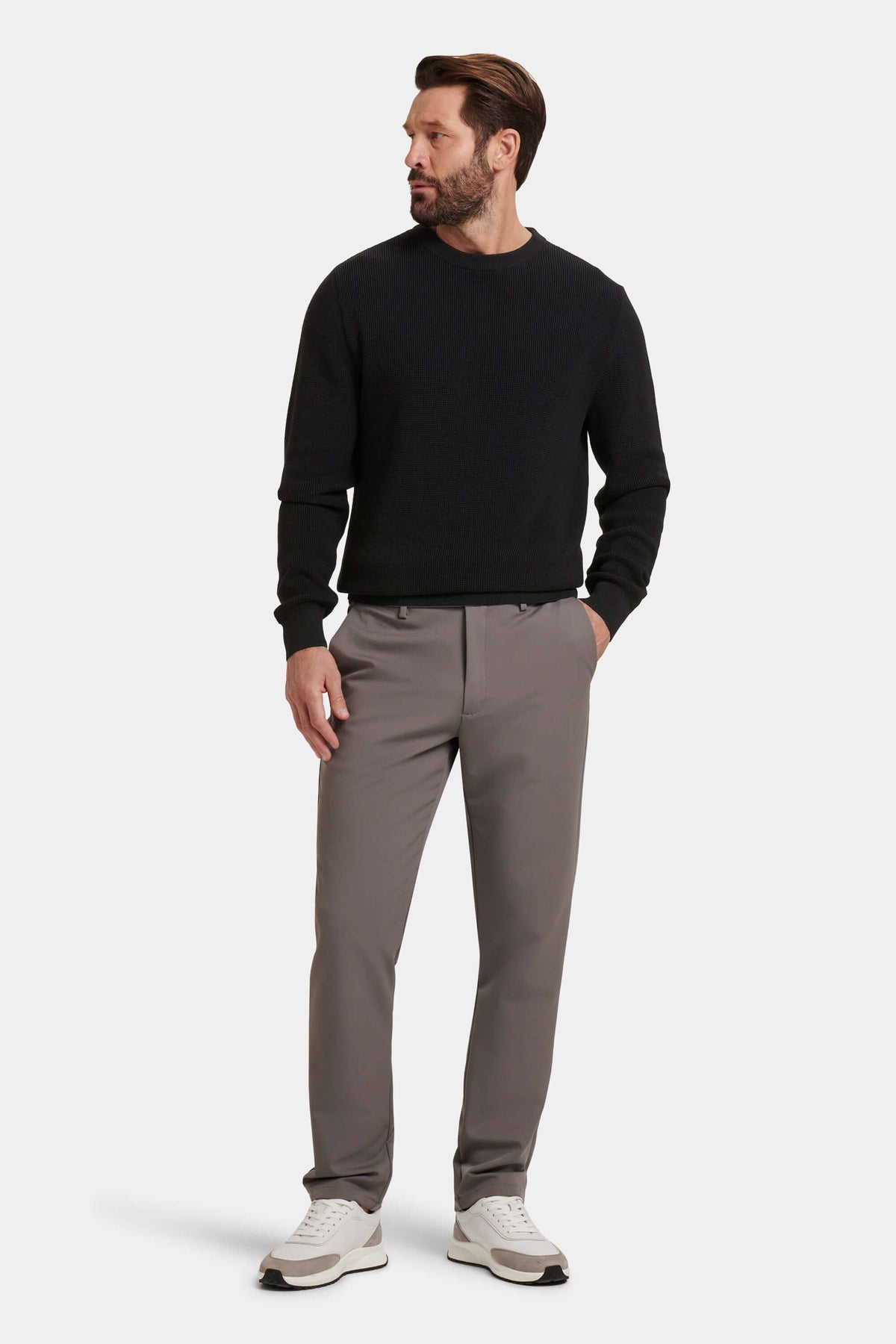 Leone Men's Cotton Modal Crew Neck Jumper – view 2