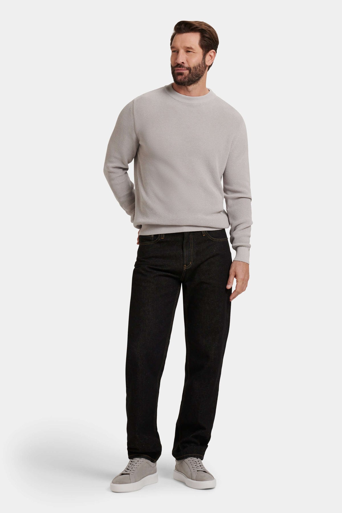 Leone Men's Cotton Modal Crew Neck Jumper – view 6