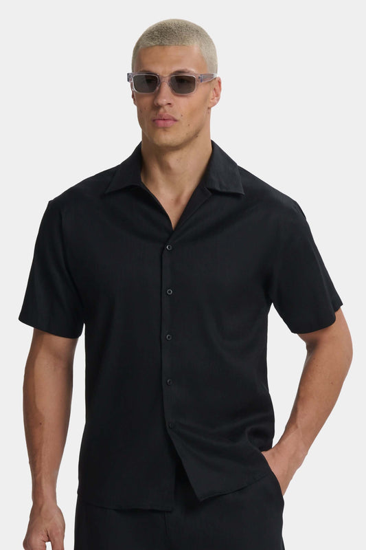 Linen Short Sleeve Shirt by SATRI & CO. – product view 2