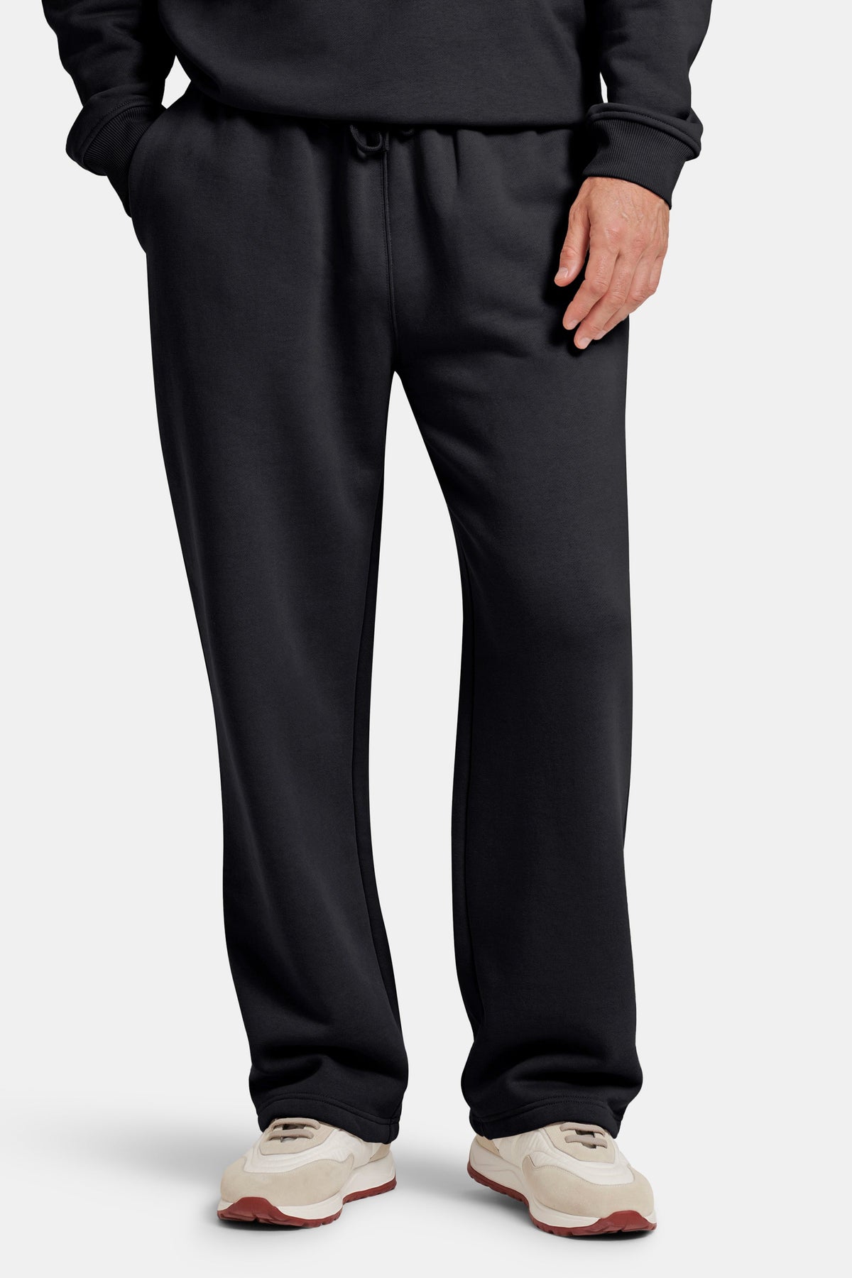 Milan Men's Heavyweight Brushed Cotton Joggers – view 2