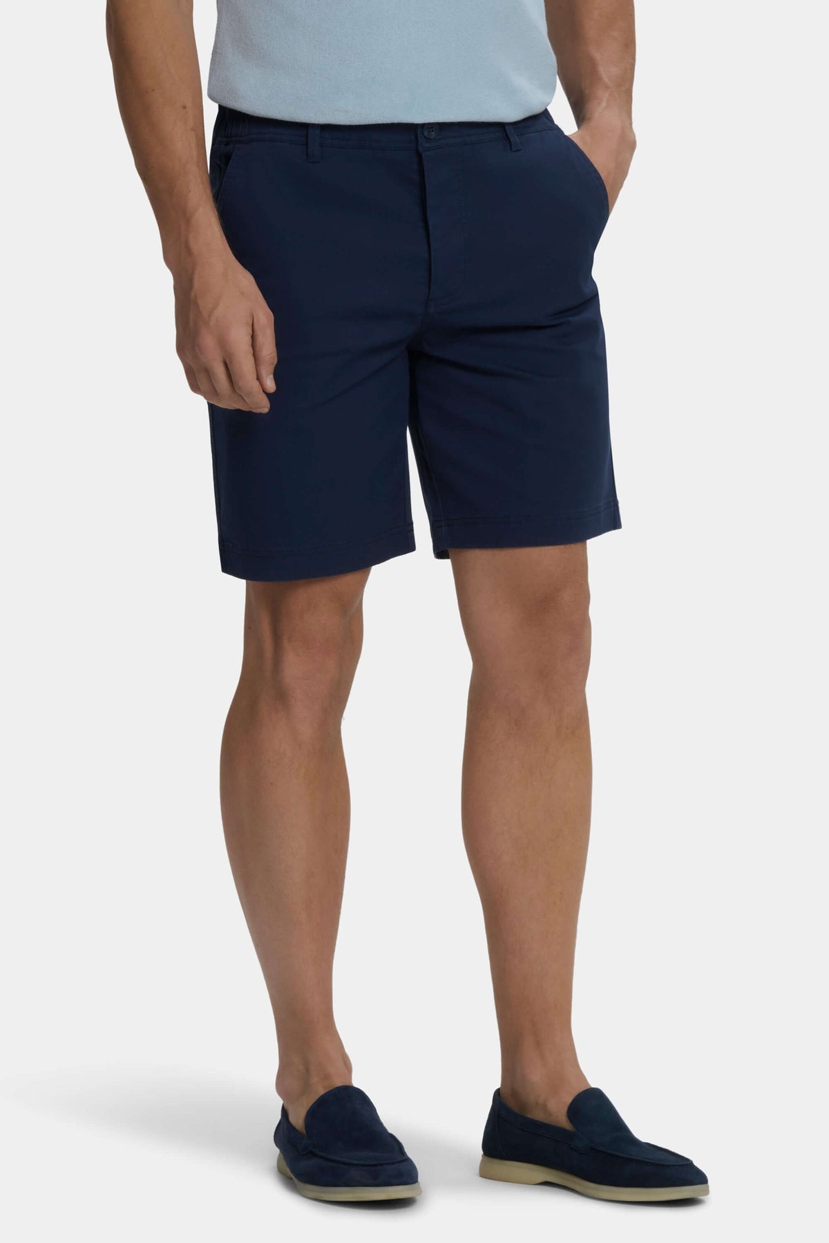 Men's Slim Fit Washed Stretch Cotton Shorts – view 9