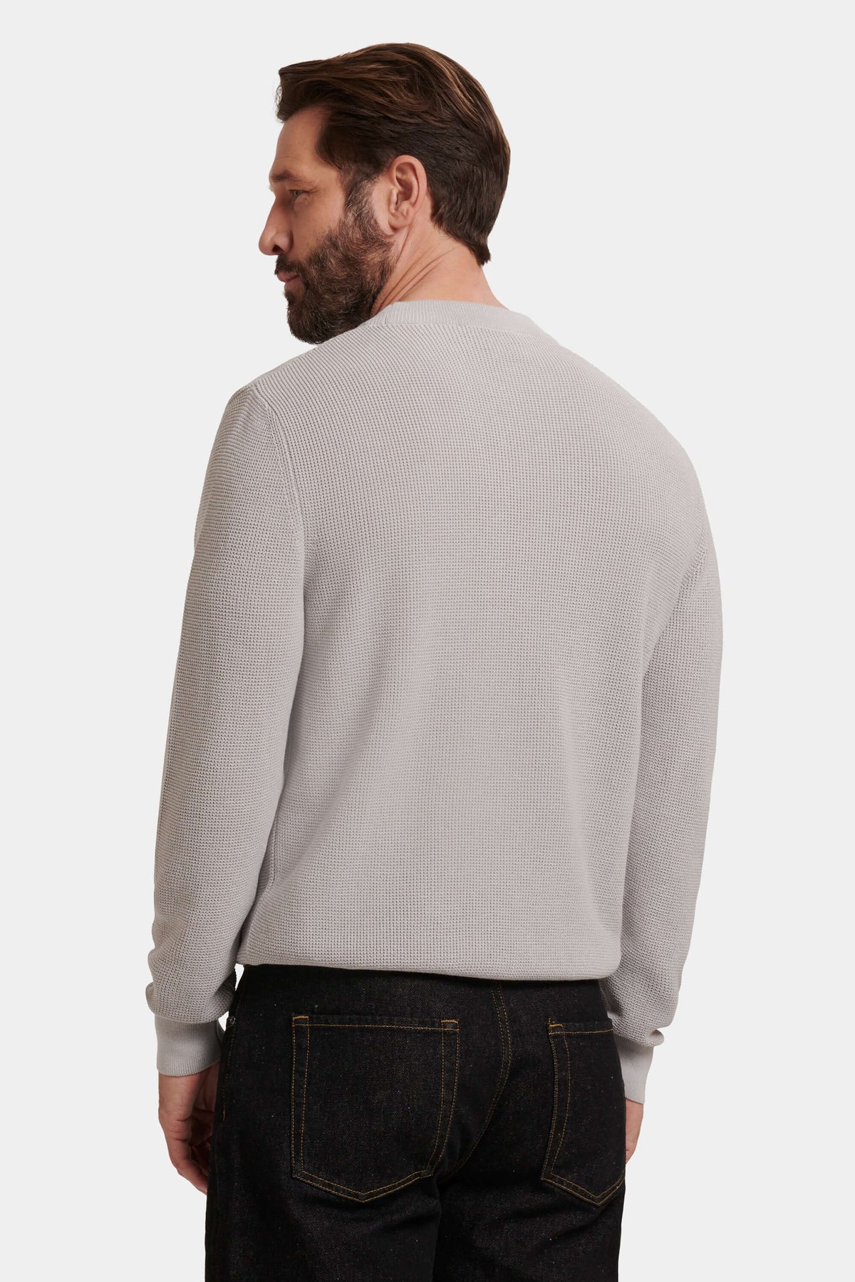 Leone Men's Cotton Modal Crew Neck Jumper – view 8