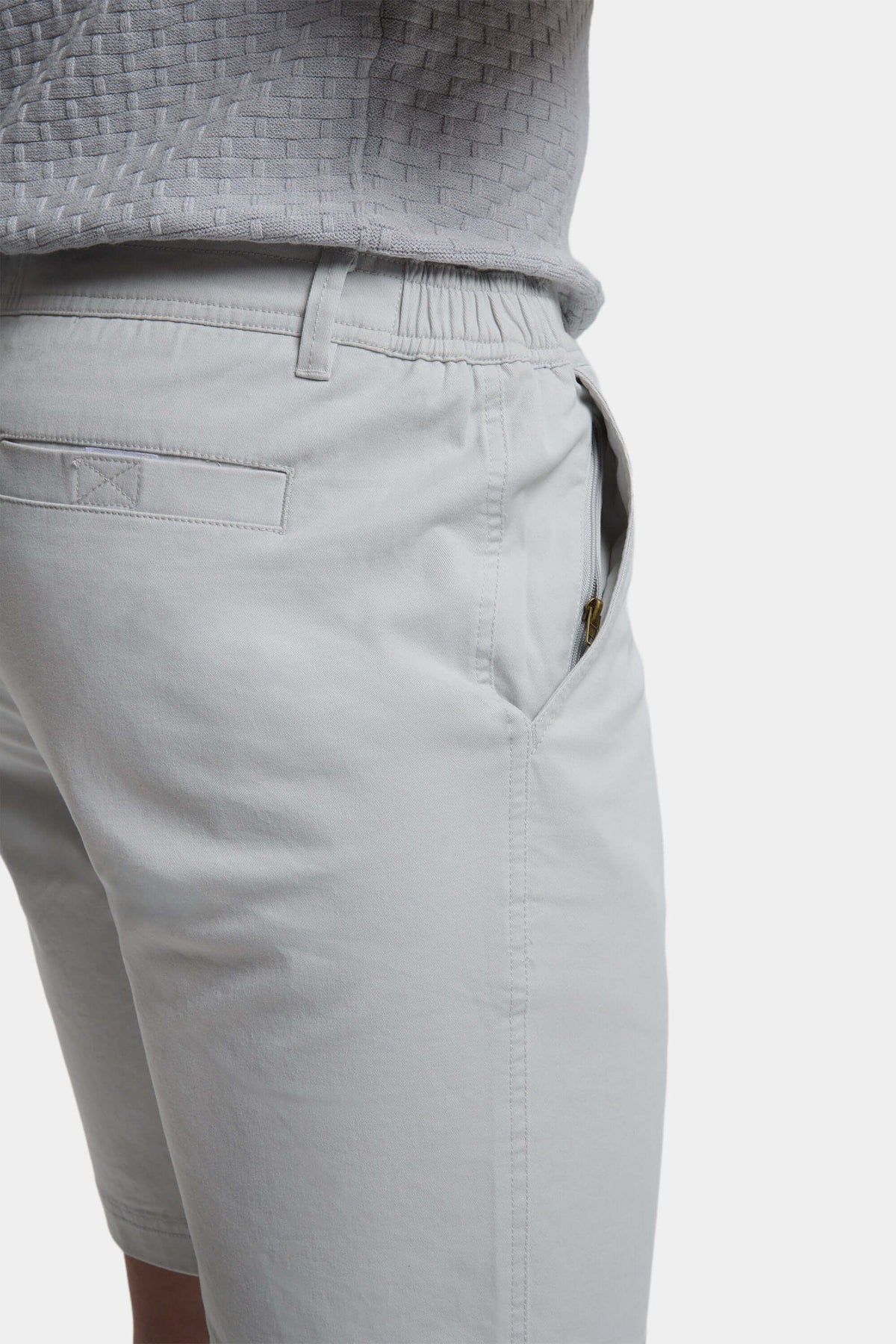 Men's Slim Fit Washed Stretch Cotton Shorts – view 17