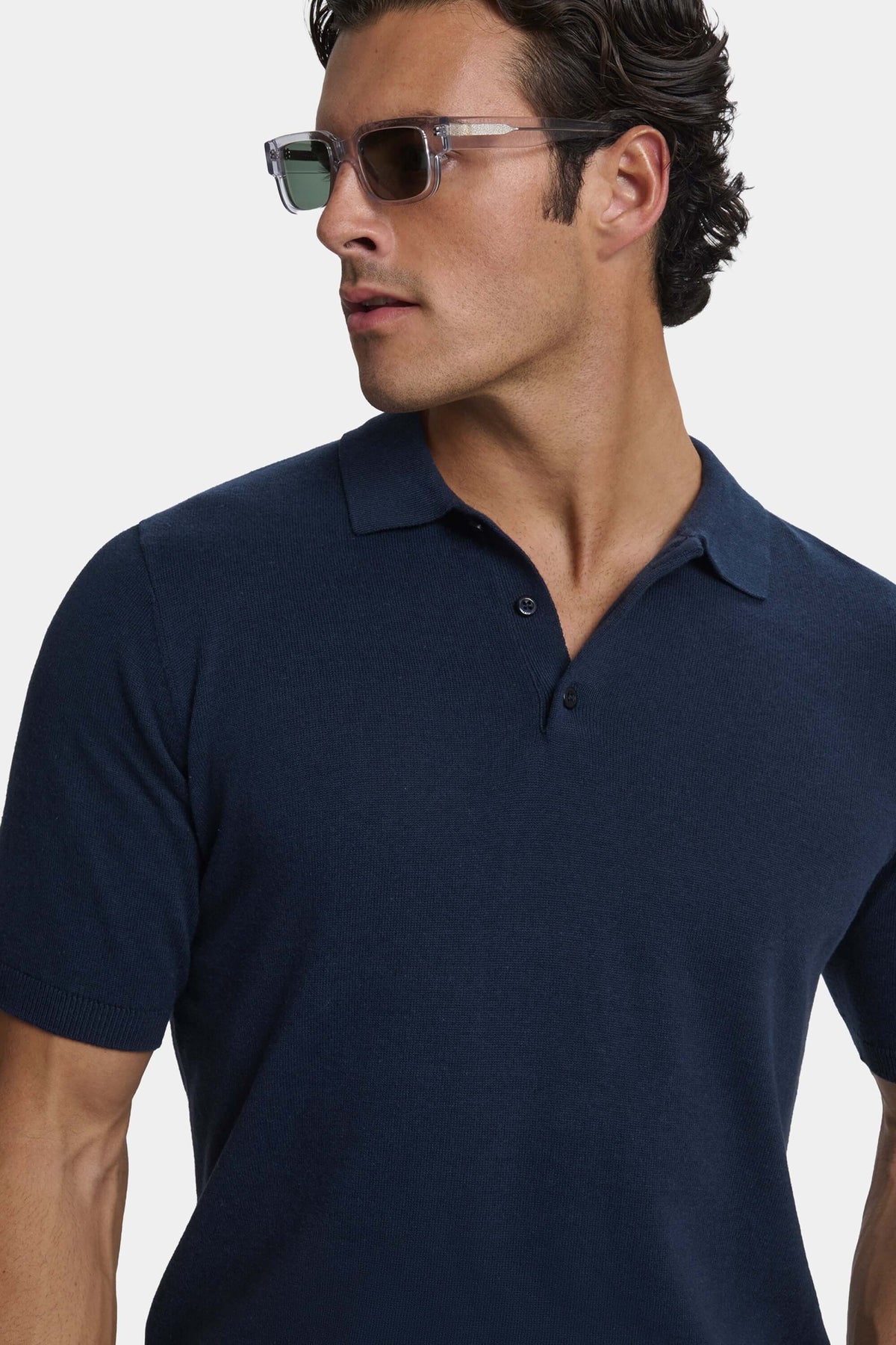Men's Cotton Viscose Knit Polo Shirt – view 29