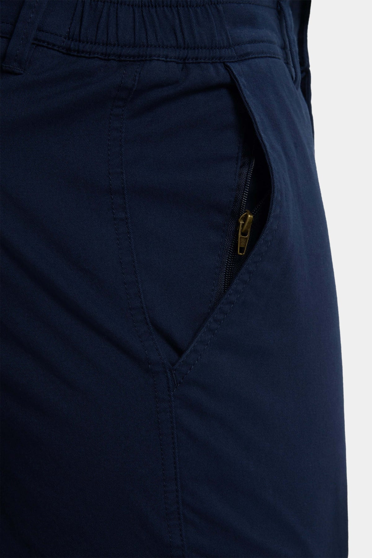 Men's Slim Fit Washed Stretch Cotton Shorts – view 12