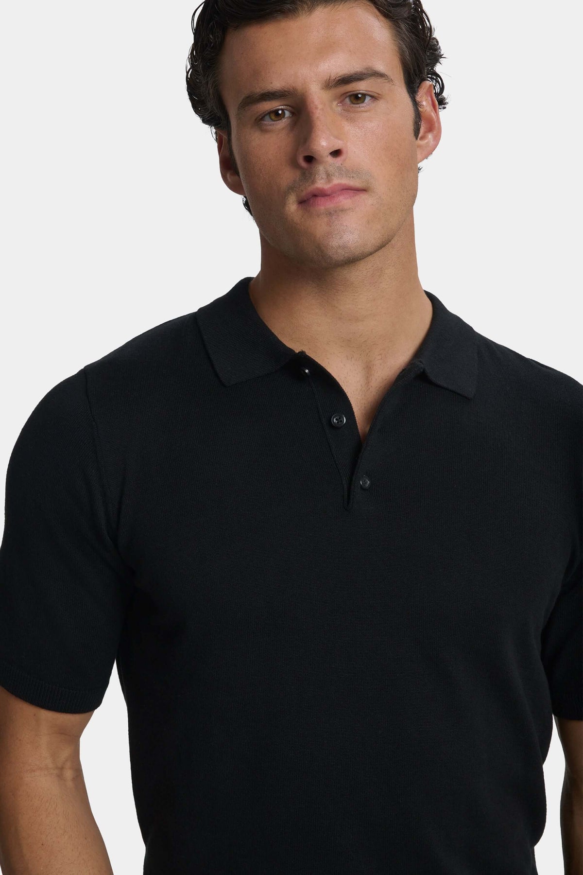 Men's Cotton Viscose Knit Polo Shirt – view 6