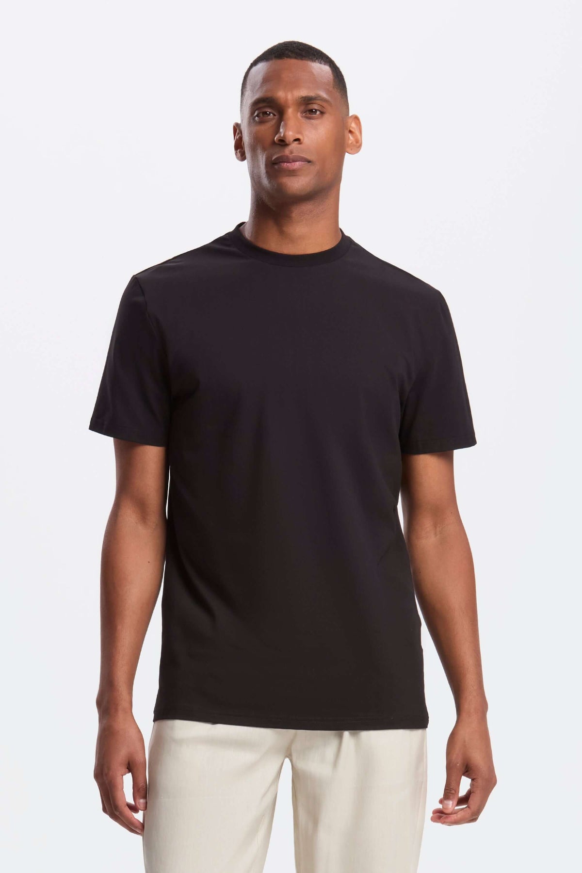 Men's Stretch Cotton Crew Neck T-Shirt – view 1