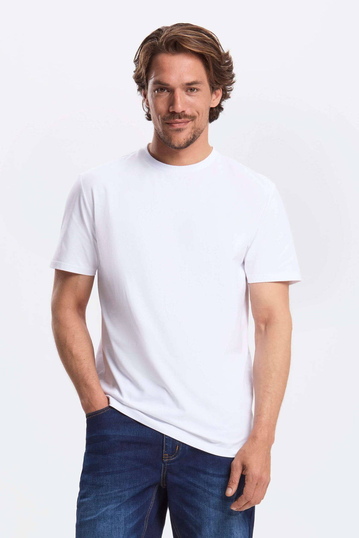 Men's Stretch Cotton Crew Neck T-Shirt – view 6