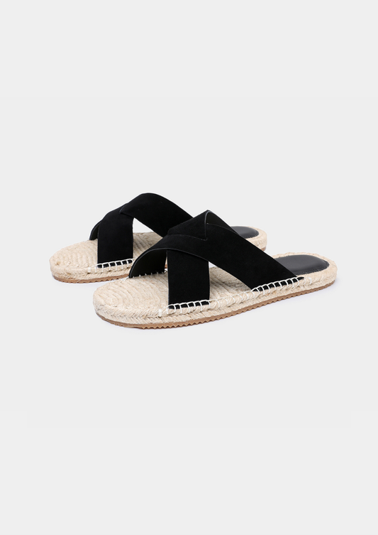 Men's Black Resort Sandals in Black – view 1