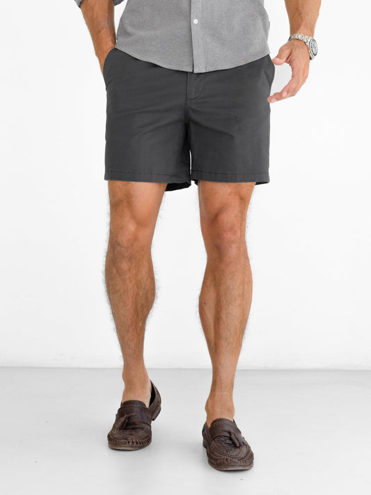 Men's Stretch Chino Shorts in Graphite – view 1