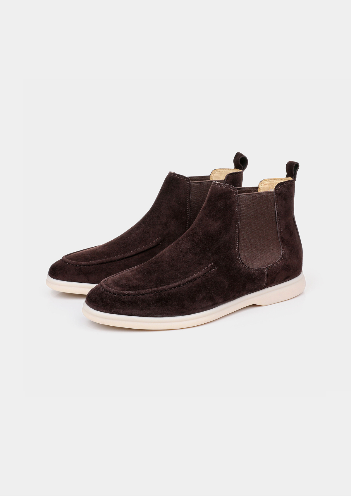 Coffee Suede Chelsea Boot by SATRI & CO. – product view 1