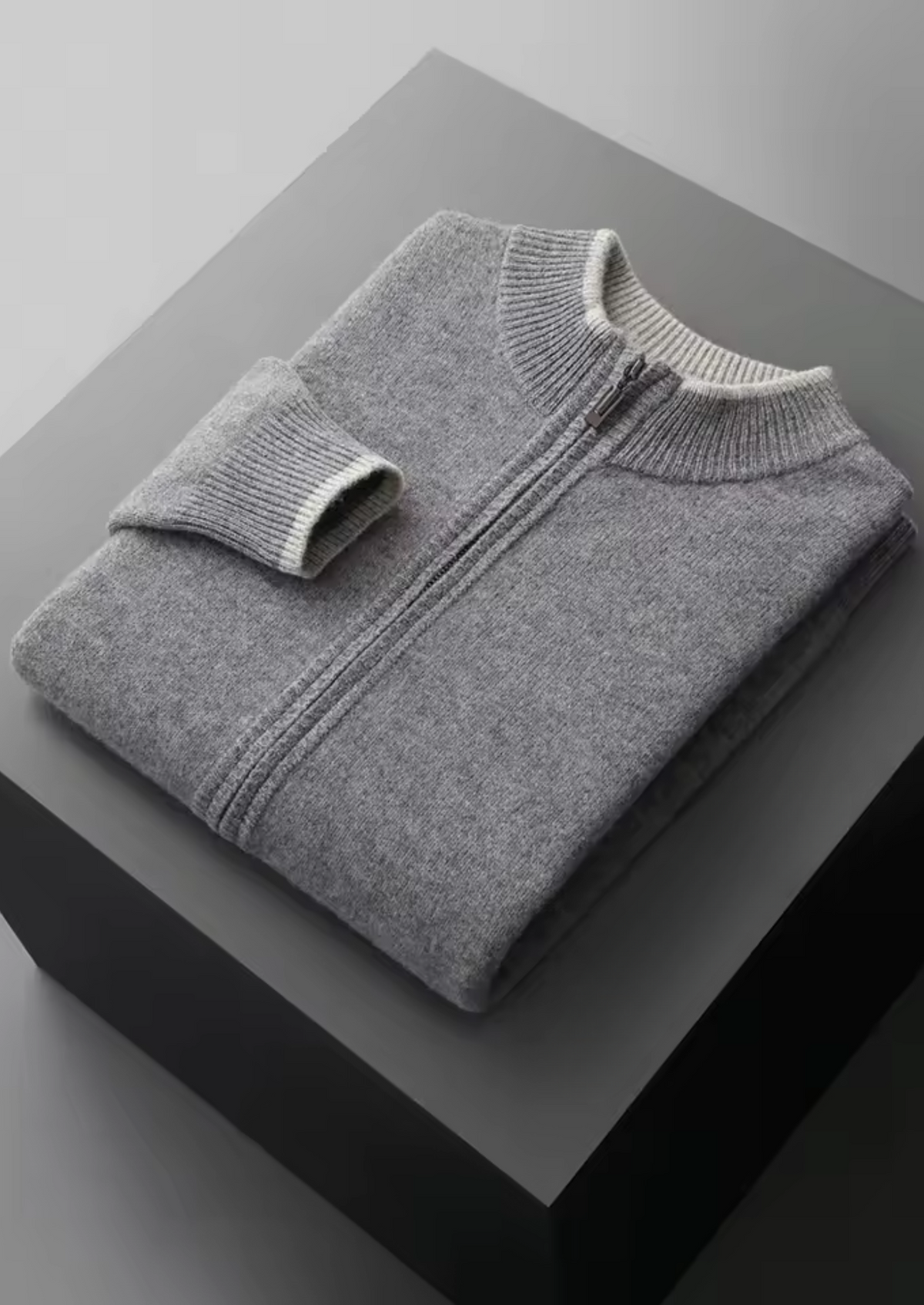 Men's Extra-Fine Merino Wool Zip Cardigan – view 3