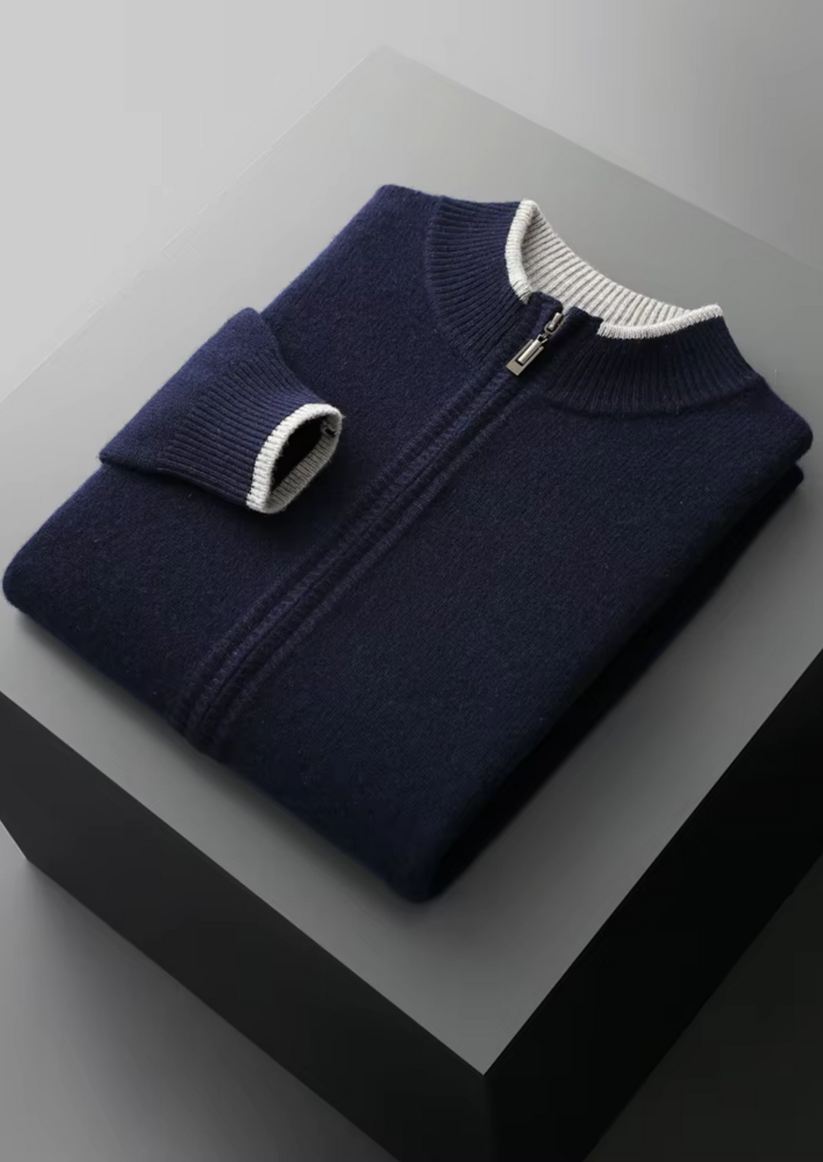Men's Extra-Fine Merino Wool Zip Cardigan – view 18