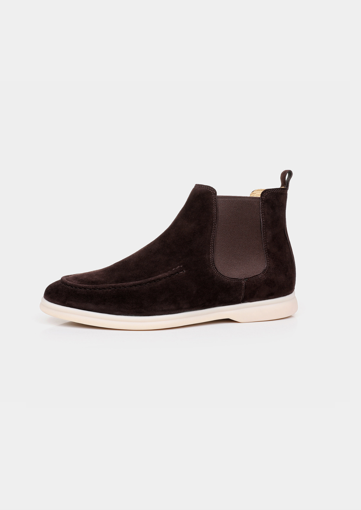 Coffee Suede Chelsea Boot by SATRI & CO. – product view 3