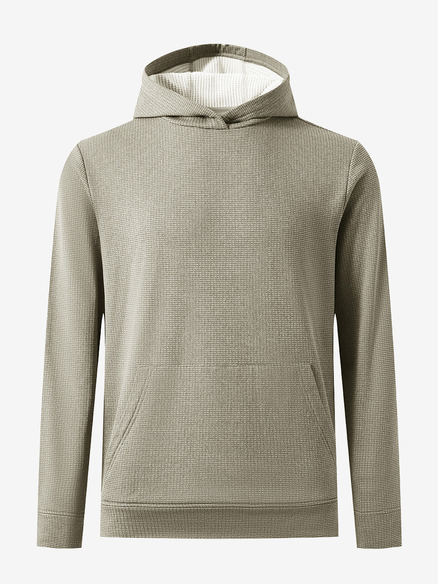 Men's Grid Fleece Lined Pullover Hoodie – view 1