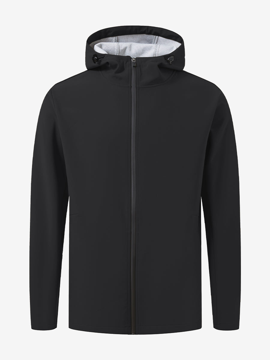Men's Water-Resistant Softshell Winter Jacket with Hood – view 8