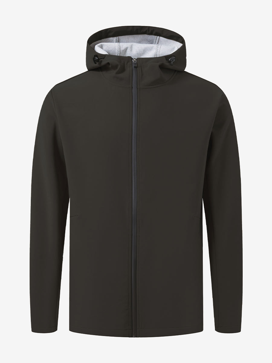 Men's Water-Resistant Softshell Winter Jacket with Hood – view 14