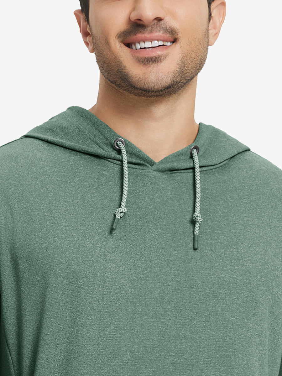 Men's Heather Pullover Hoodie with Two Pockets – view 56