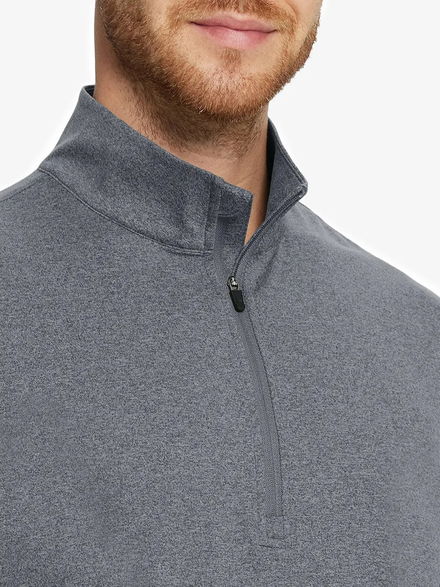 Men's Melange Quarter Zip Pullover – view 26