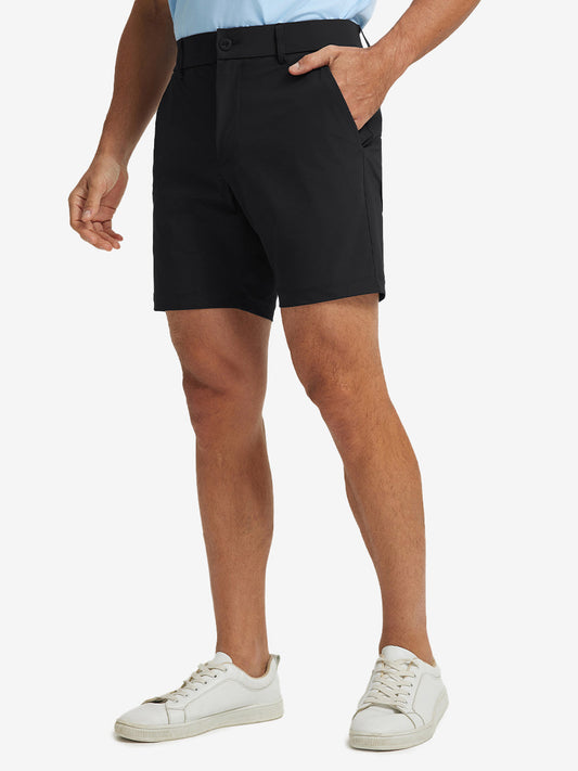Men's Quick-Dry Casual Shorts with 4 Pockets – Moisture-Wicking 4-Way Stretch, Wrinkle-Resistant, 7 Inch Inseam