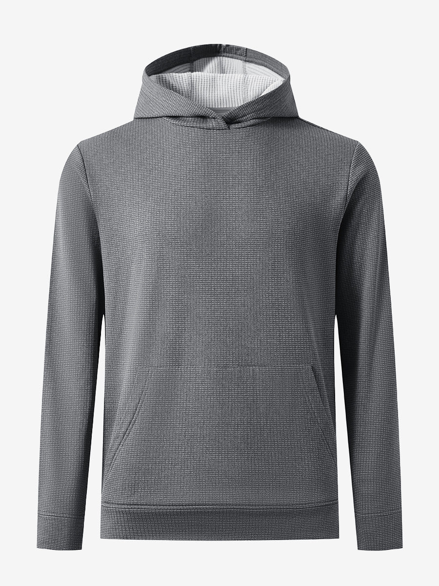 Men's Grid Fleece Lined Pullover Hoodie – view 25
