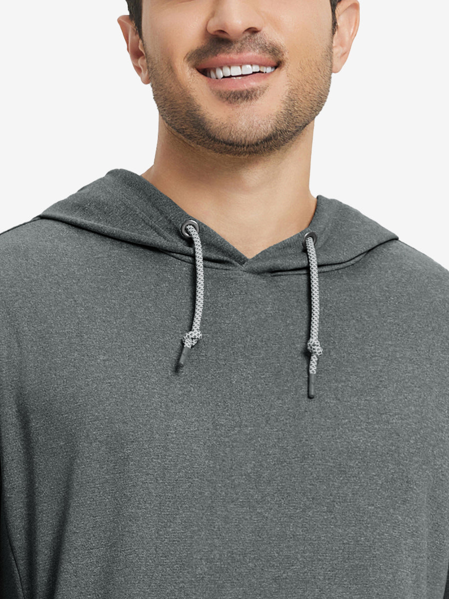Men's Heather Pullover Hoodie with Two Pockets – view 26