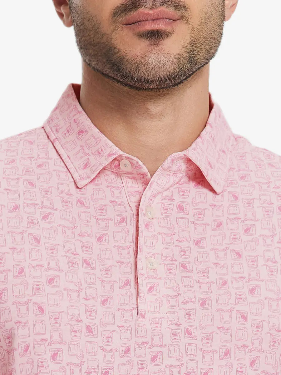 Men's Heather Print Golf Polo Shirt – view 20