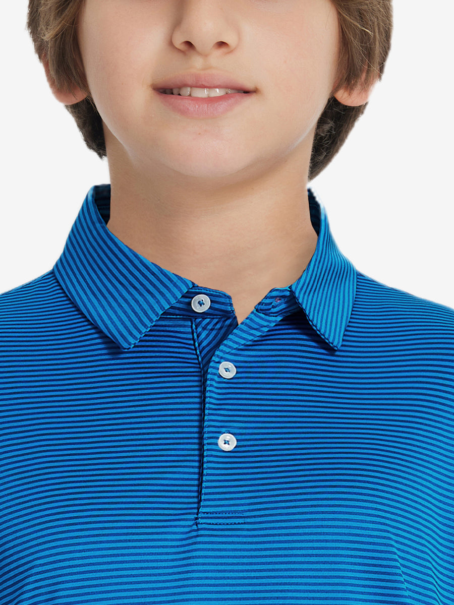 Youth Striped Performance Polo Shirt – view 51