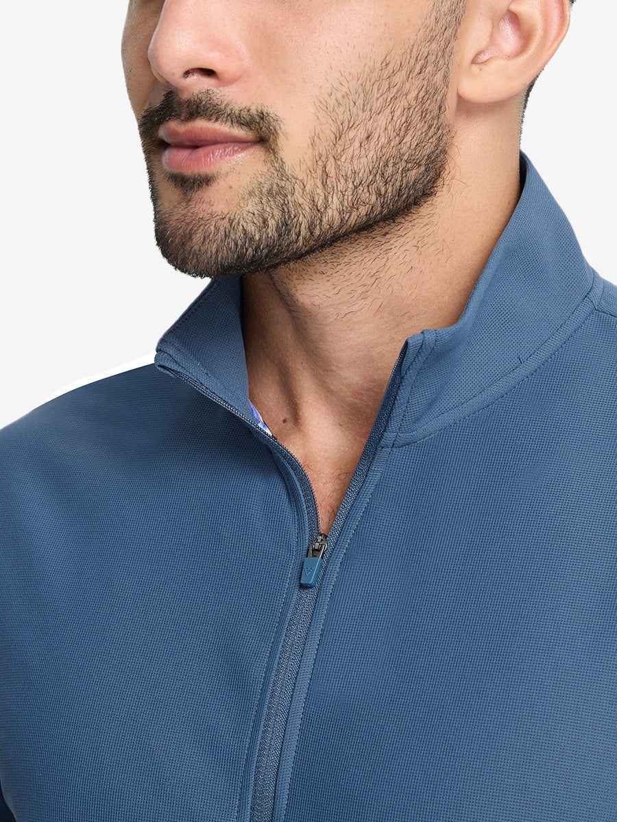 Men's Waffle Texture Quarter Zip Pullover – view 51