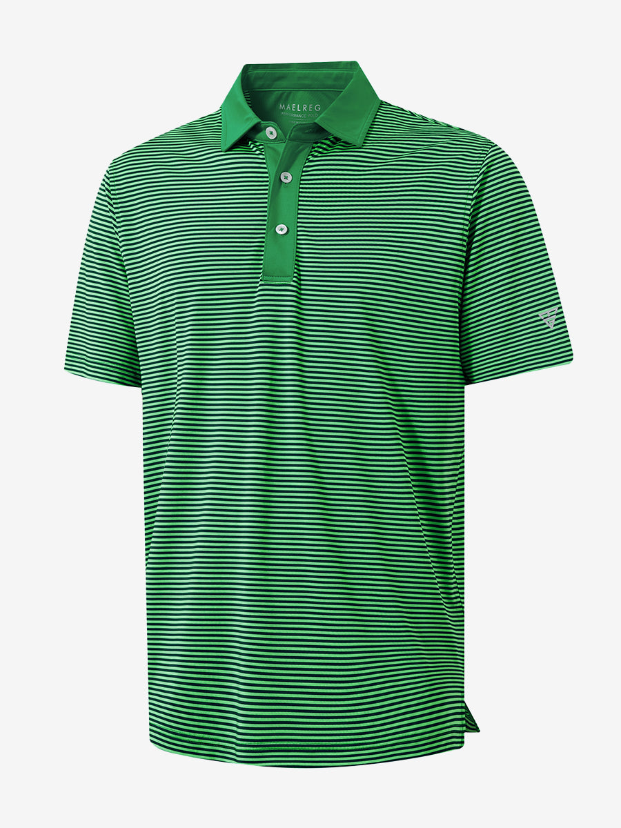 Men's Two-Tone Striped Quick-Dry Polo Shirt – view 43