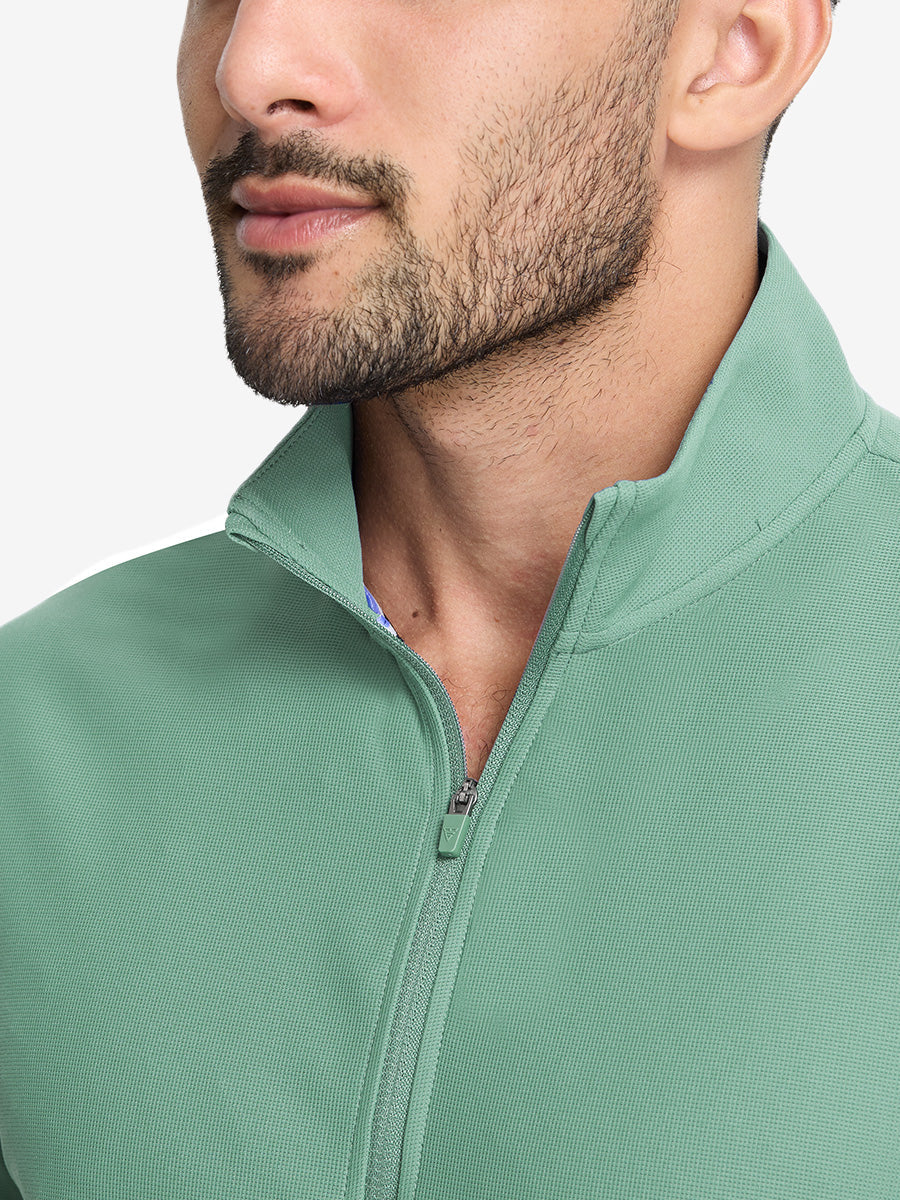 Men's Waffle Texture Quarter Zip Pullover – view 27