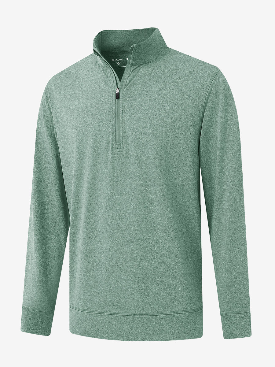 Men's Melange Quarter Zip Pullover – view 31