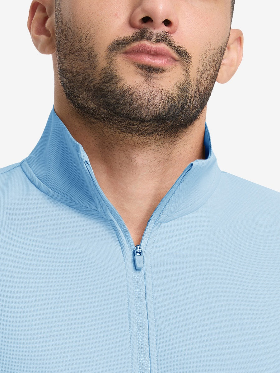 Men's Waffle Texture Quarter Zip Pullover – view 33