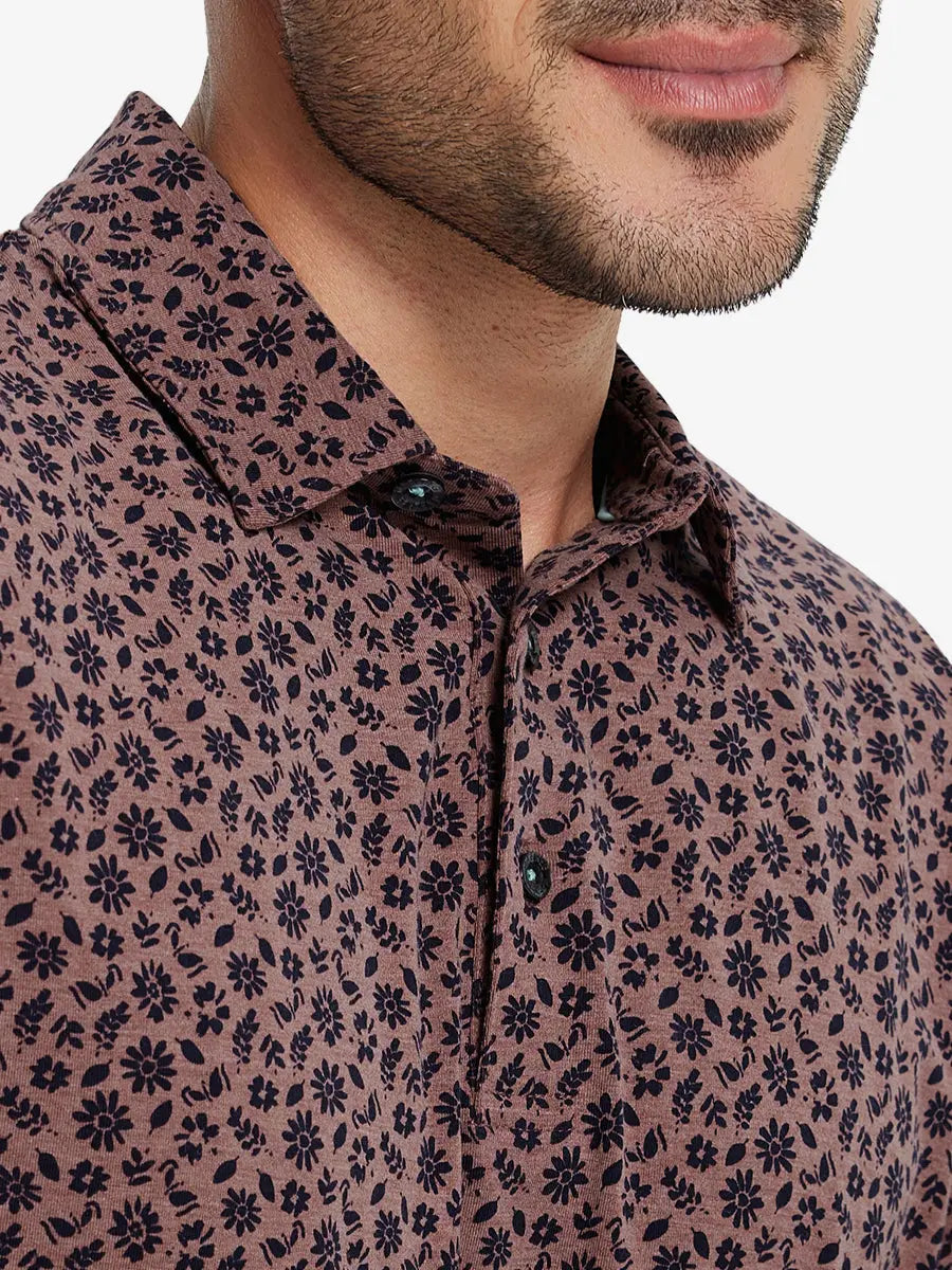 Men's Heather Print Golf Polo Shirt – view 14