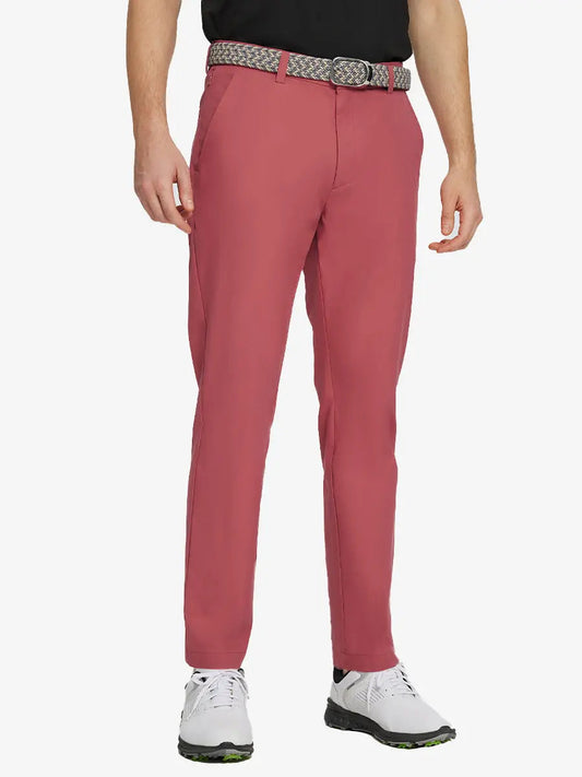 Men's Water-Resistant Everyday Chino Trousers – Moisture-Wicking, UPF 30+ | Cranberry, Dark Grey, Glacier Grey, Khaki