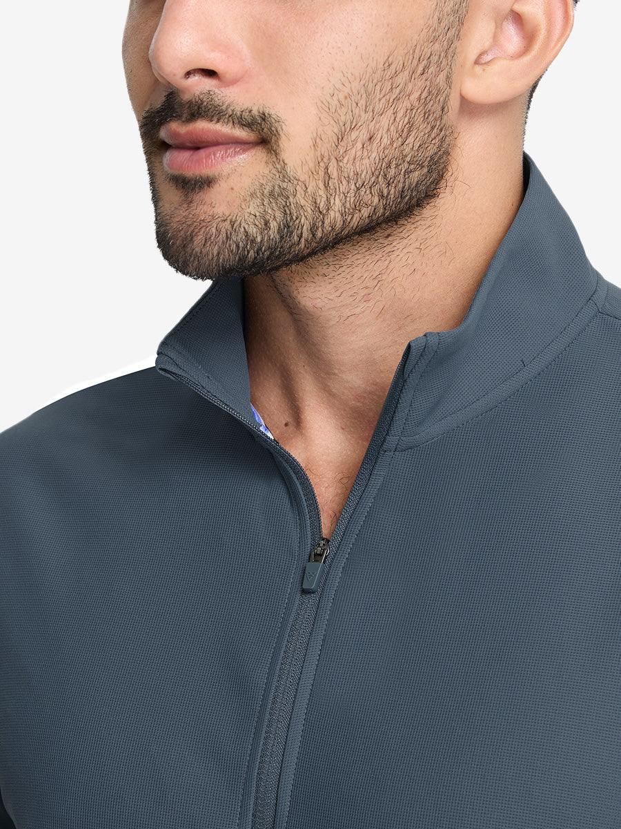 Men's Waffle Texture Quarter Zip Pullover – view 39