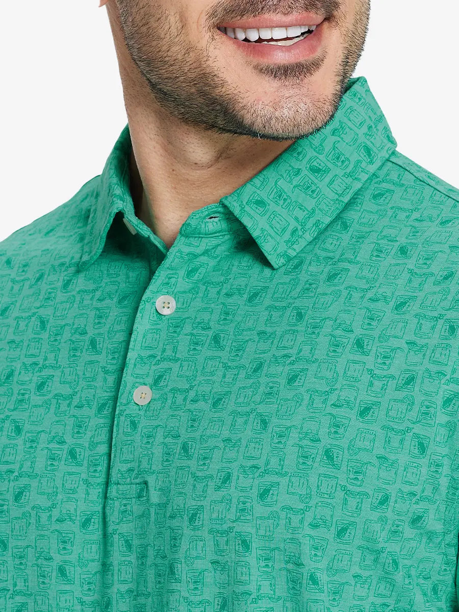 Men's Heather Print Golf Polo Shirt – view 32
