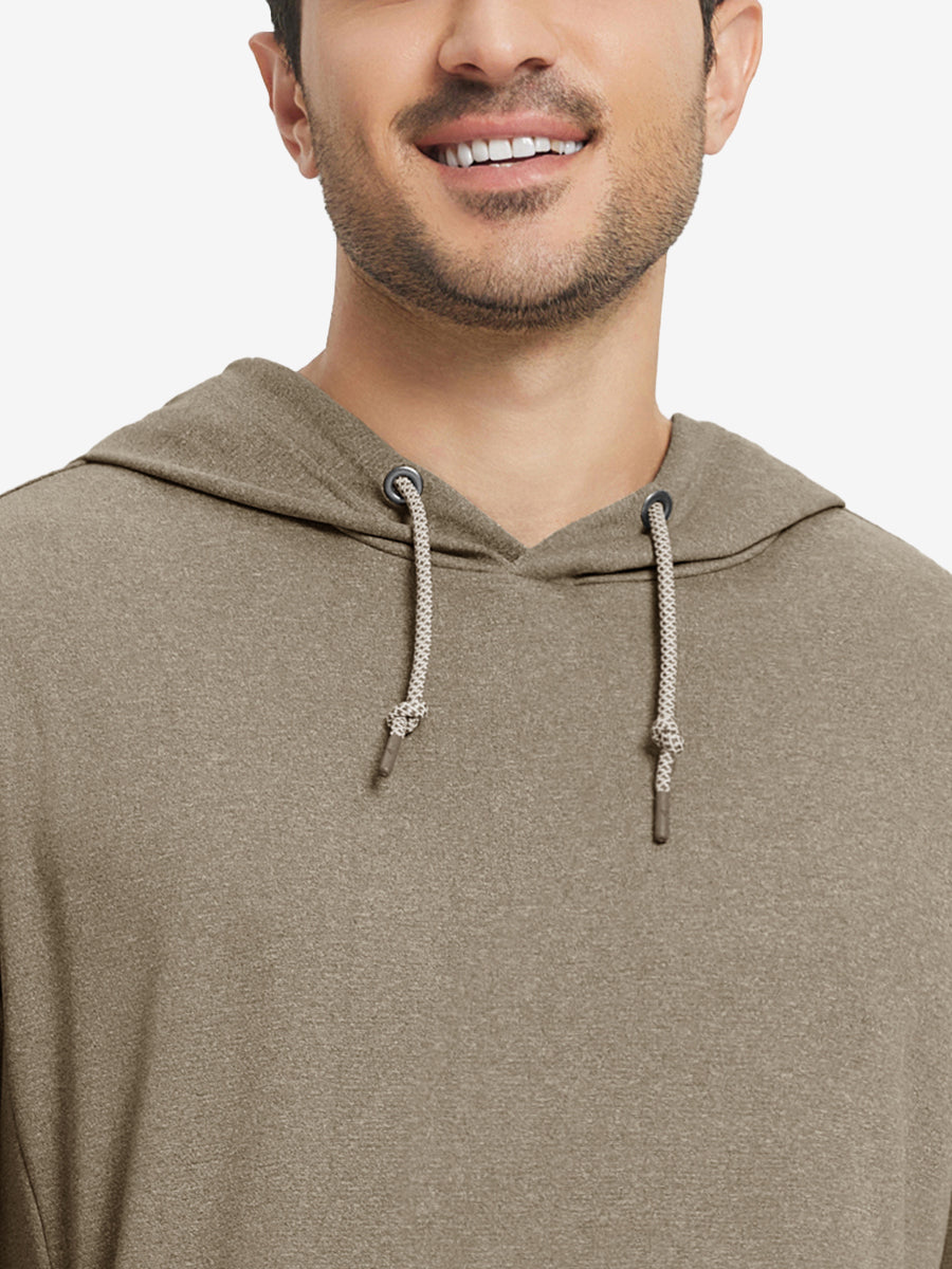 Men's Heather Pullover Hoodie with Two Pockets – view 68