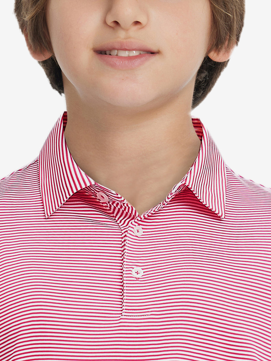Youth Striped Performance Polo Shirt – view 33