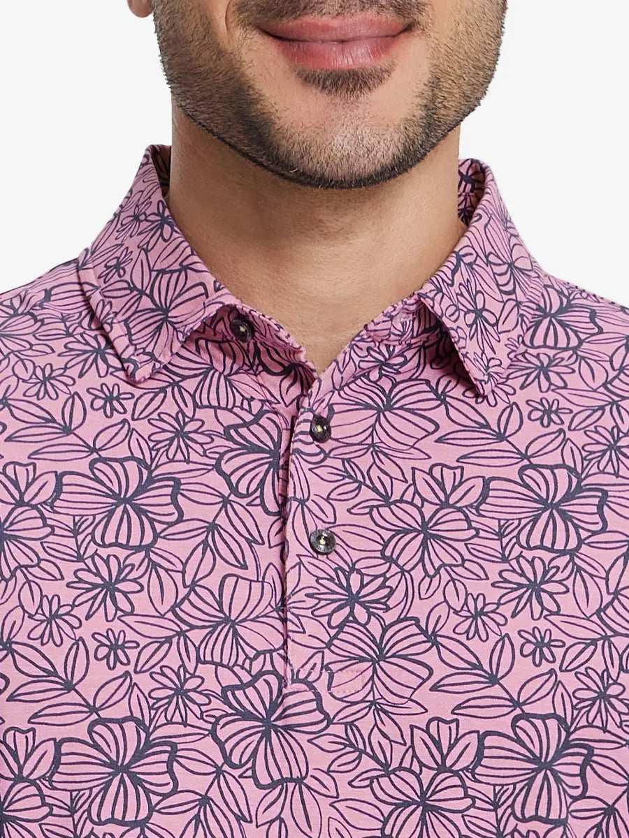 Men's Heather Print Golf Polo Shirt – view 38