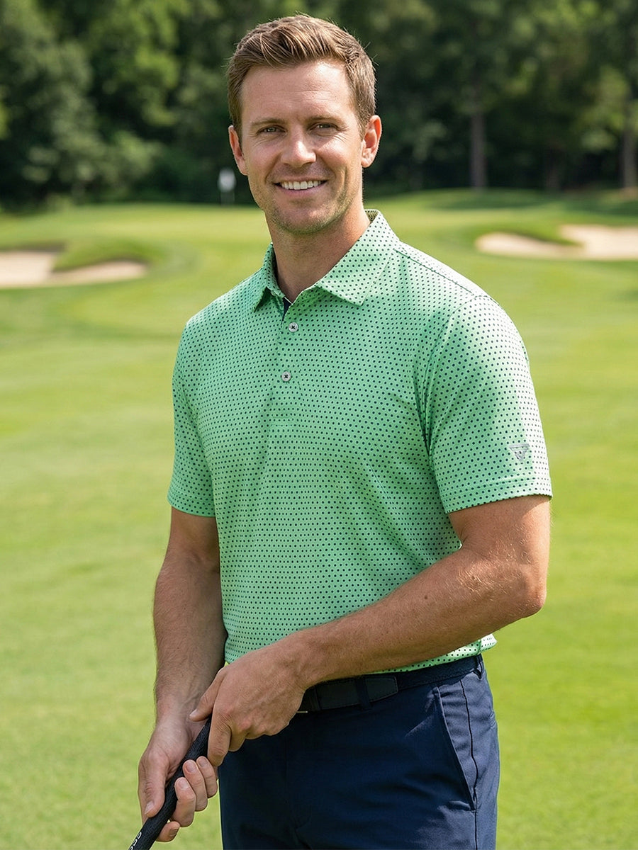 Men's Printed Jersey Golf Polo Shirt – view 8