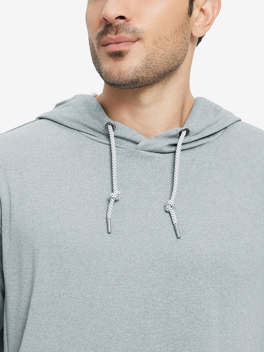 Men's Heather Pullover Hoodie with Two Pockets – view 3