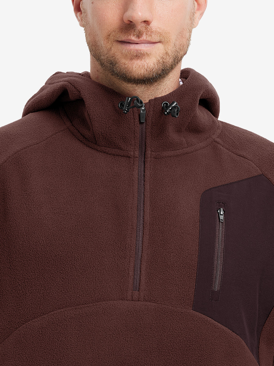 Men's Polar Fleece Quarter Zip Hoodie – view 8