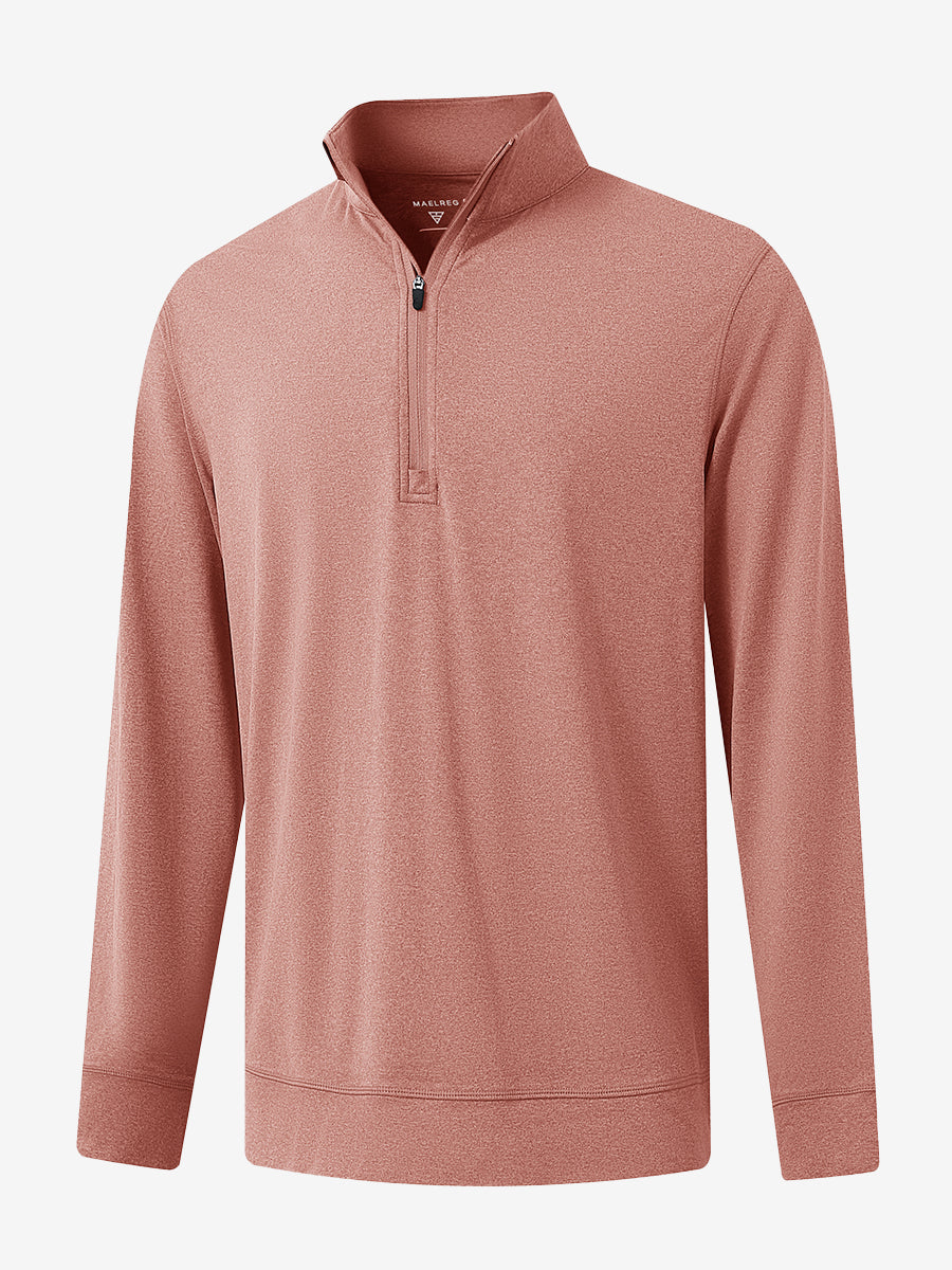 Men's Melange Quarter Zip Pullover – view 13