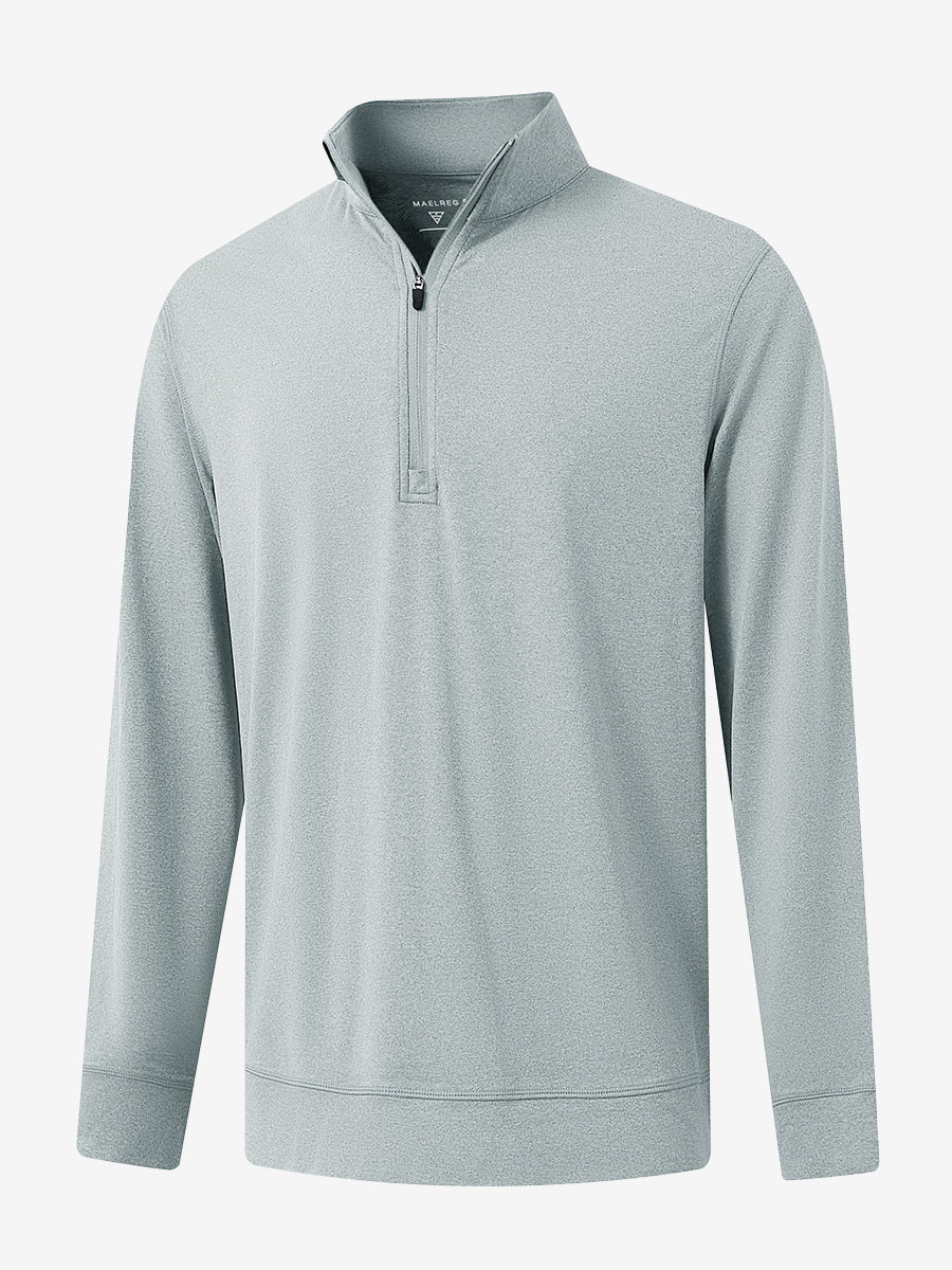 Men's Melange Quarter Zip Pullover – view 19