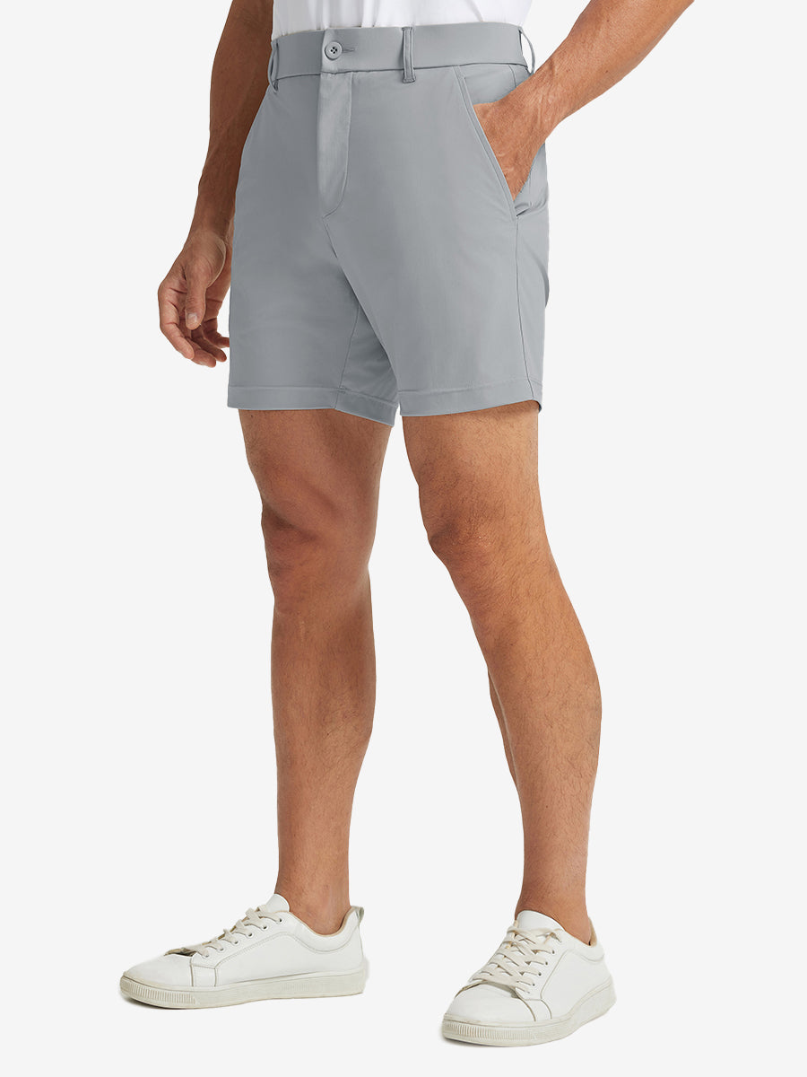 Men's Quick-Dry Casual Shorts with 4 Pockets – Moisture-Wicking 4-Way Stretch, Wrinkle-Resistant, 7 Inch Inseam