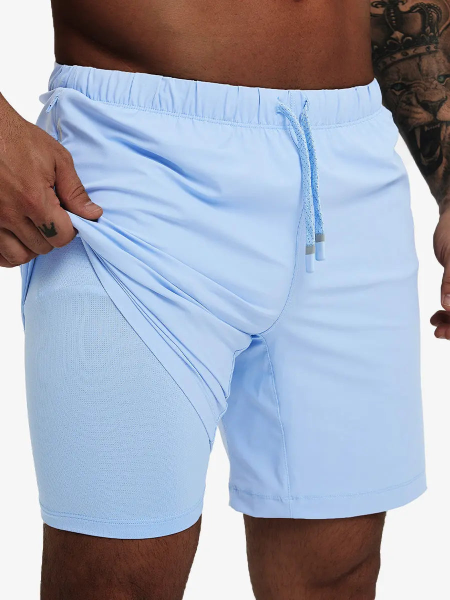 Men's 2-in-1 Running Shorts with Built-In Liner – view 32