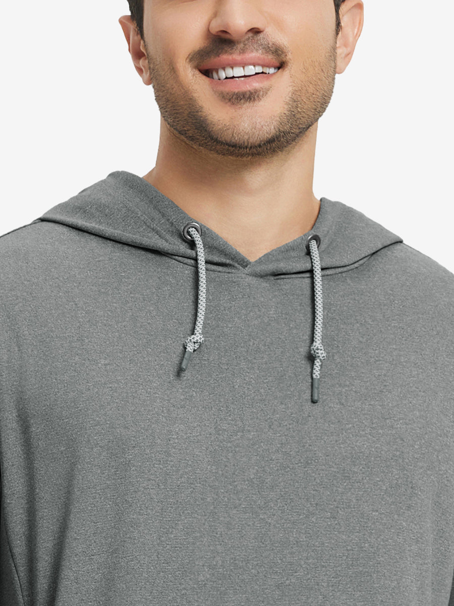 Men's Heather Pullover Hoodie with Two Pockets – view 32