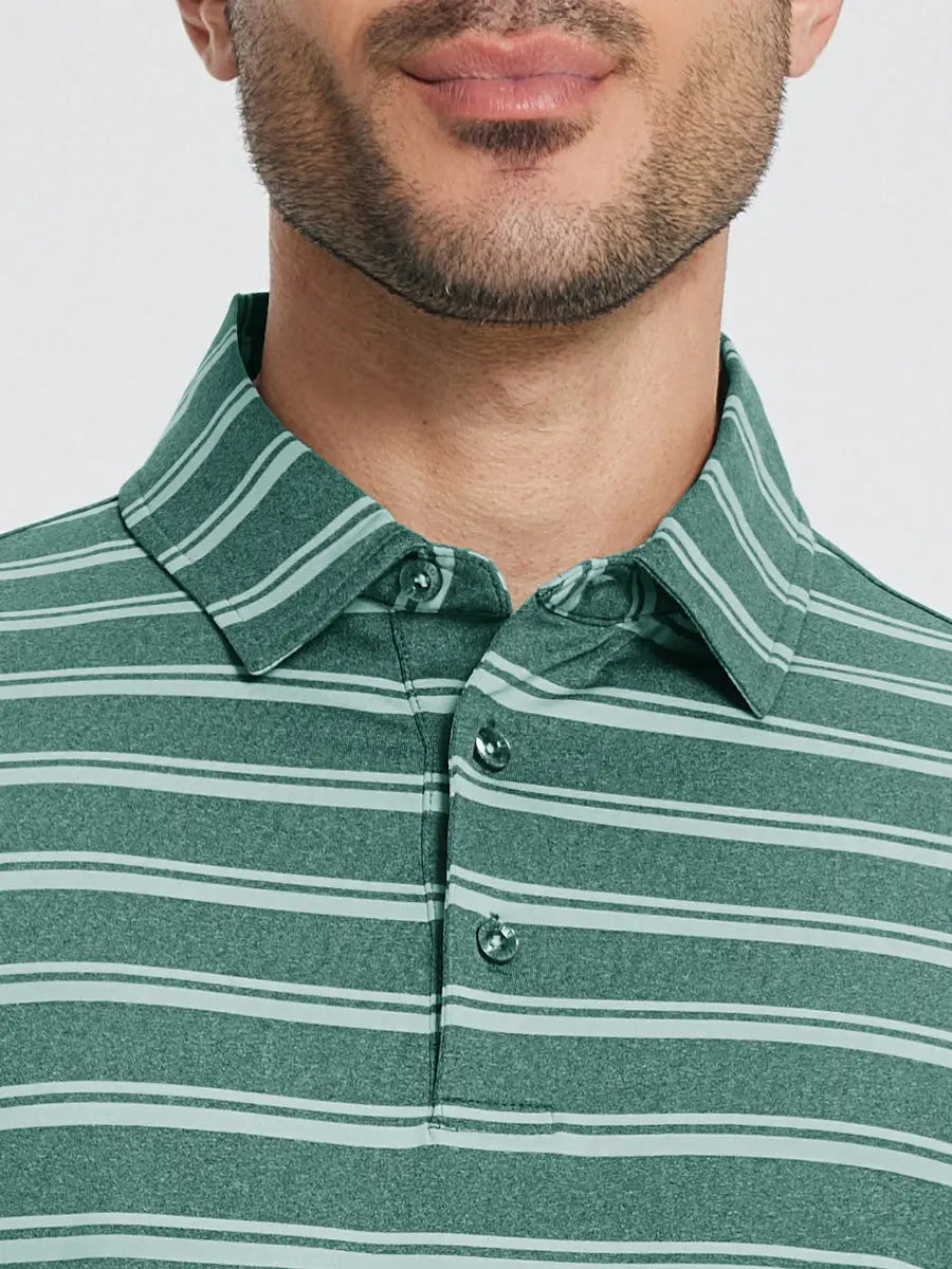 Men's Yarn-Dyed Striped Golf Polo Shirt – view 26